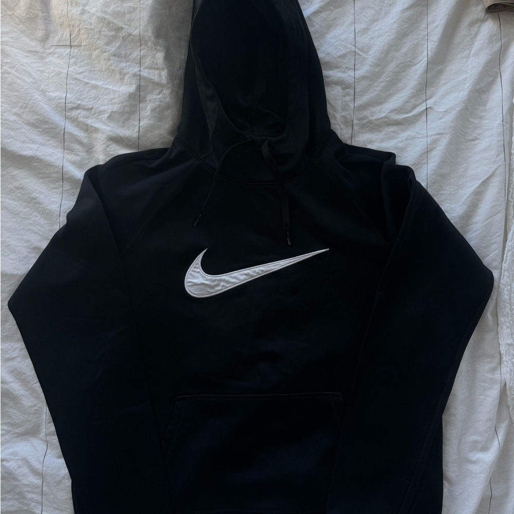 Nike Black Hoodie with White Logo